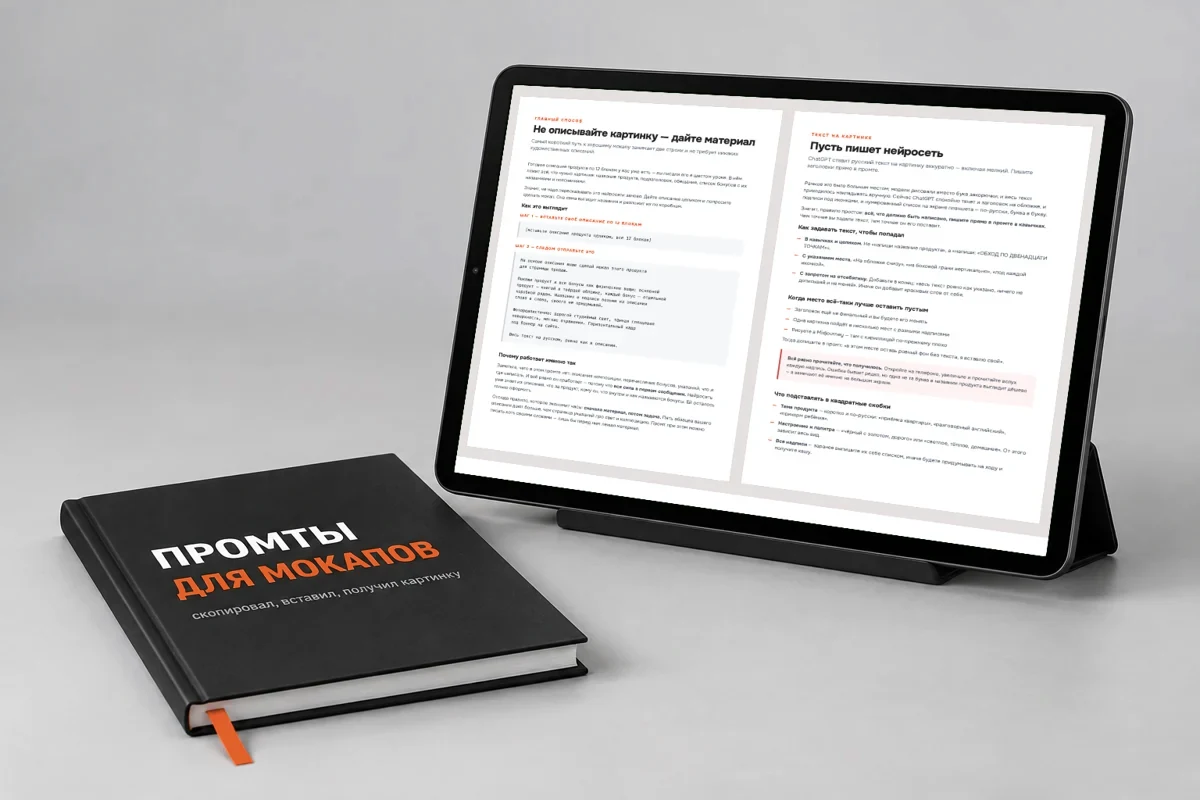 Промты для мокапов